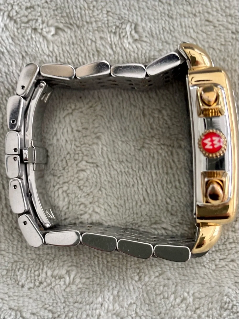 MICHELE  Deco XL Watch (Includes Two Extra Michele Leather Straps)